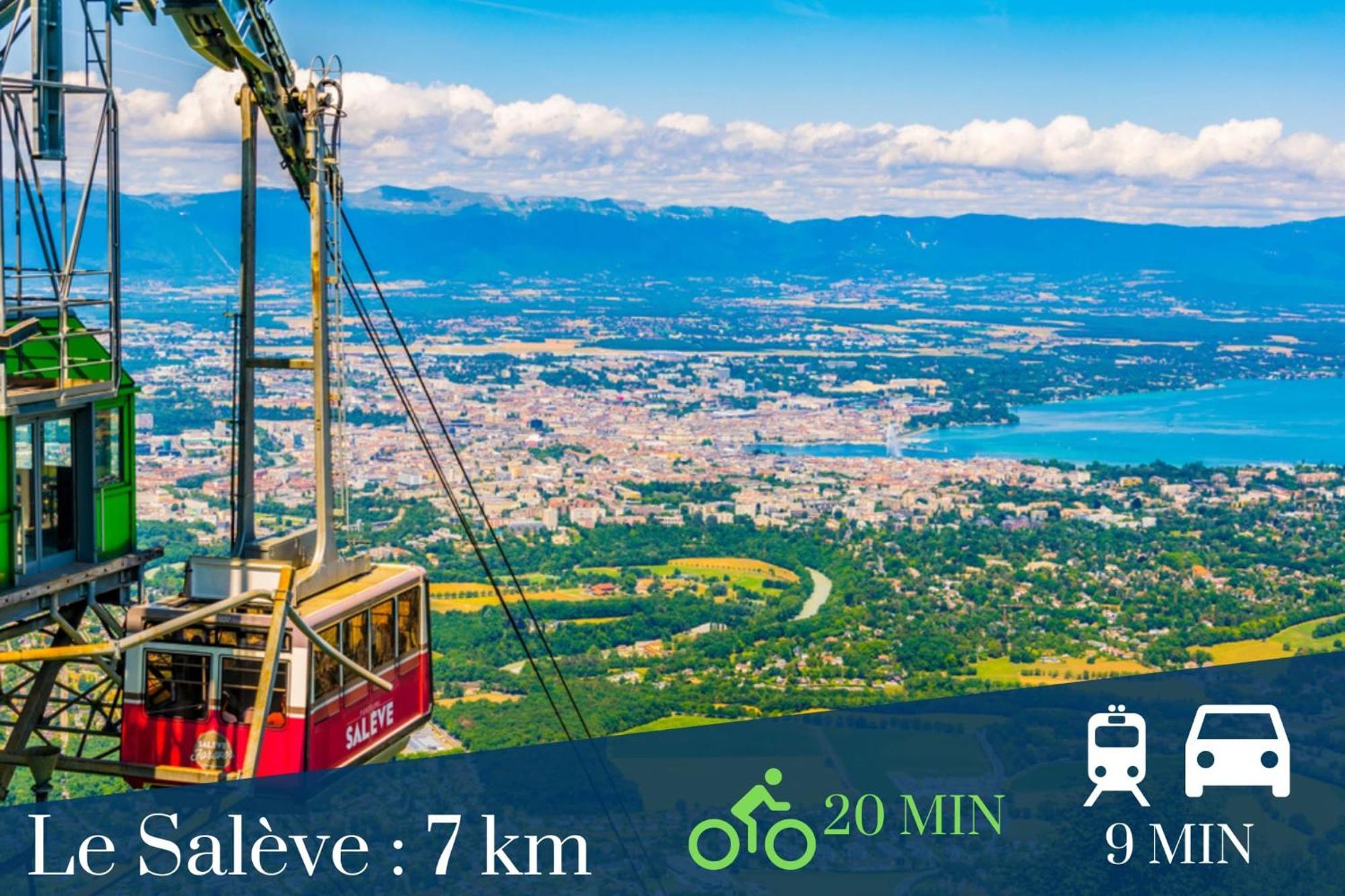 Homey Keola - Parking Prive Gratuit - Aux Portes De Geneve - Au Pied Du Tram - Appartement Avec 1 Chambre Et Un Grand Salon Avec Un Canape-Lit Ambilly Dış mekan fotoğraf