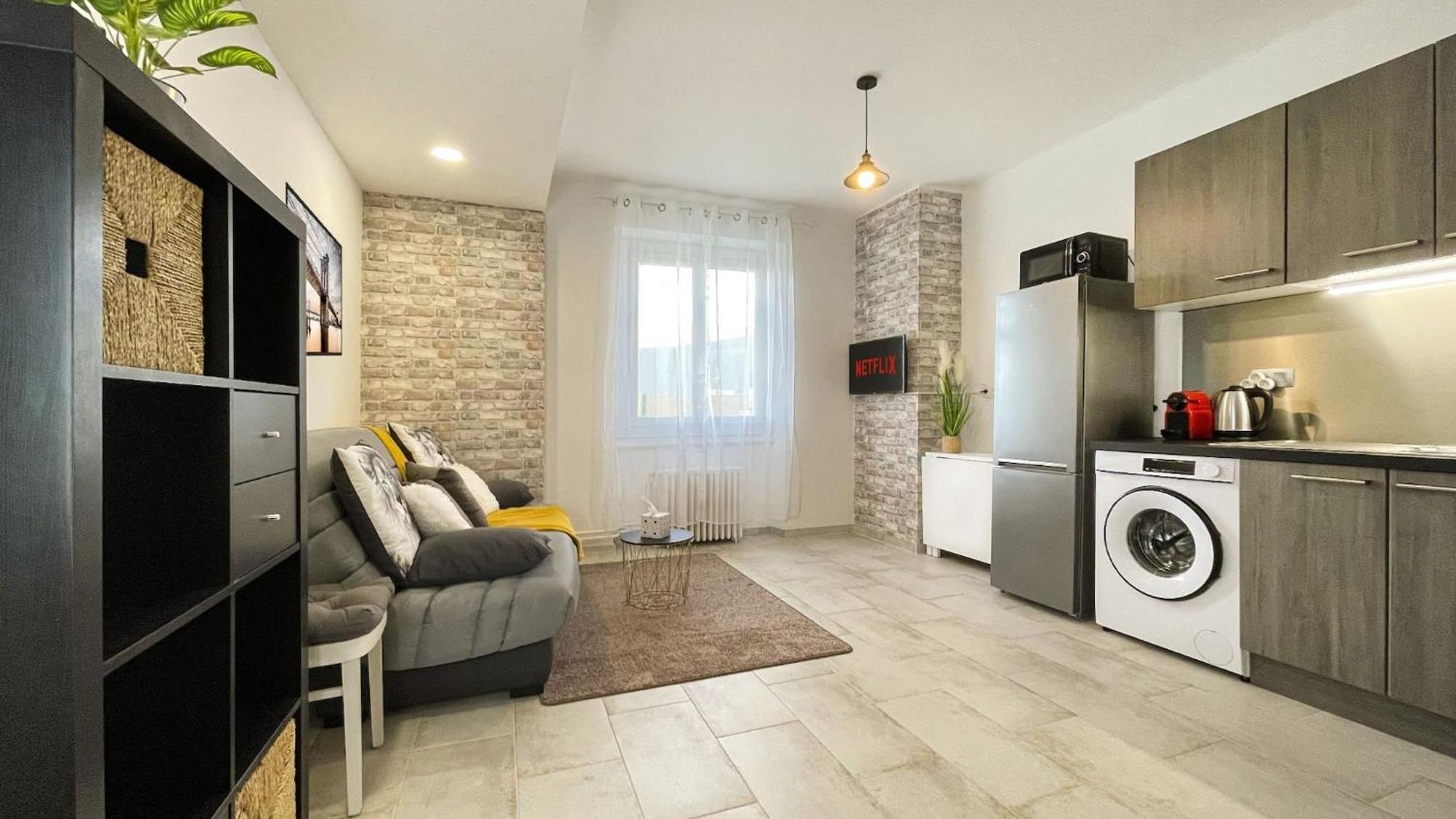 Homey Keola - Parking Prive Gratuit - Aux Portes De Geneve - Au Pied Du Tram - Appartement Avec 1 Chambre Et Un Grand Salon Avec Un Canape-Lit Ambilly Dış mekan fotoğraf